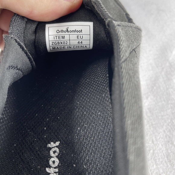 OrthoComfoot Mens 10 Orthopedic Loafers Slip On Arch Support Walk Shoes ￼Gray ￼ - Picture 7 of 15